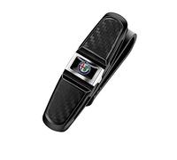 NURCIX 1 Uds. Parasol Coche Gafas de Sol Clip Tarjeta Billete Abrazadera Universal Accesorios para Alfa Romeo Giulia Stelvio Giulietta Spider GT,Silver Style