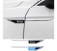 NURCIX 2 PCS Coche Metal Etiqueta Engomada Marca Lateral del Emblema, para Citroen Berlingo 1996 1998 1999 2005 2006 2007 2010 2017 2018 2020 Accesorios Decorativos Estilo calcomanía de Coche