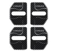 NURCIX 4 Piezas Coche Puerta Cubierta cerraduras,para Lynk & Co 01 2017 2018 2019 2020 2021 2022 pestillos Cerradura antirrobo Antipolvo Protectora Decorativos Cubrir,A