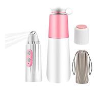 NURCIX Bidé portátil de Mano Bidé de Viaje 2 Pulverizador de bidé Personal Recargable a presión de Agua con Botella y Bolsa de 270 ml, IPX7 a Prueba de Agua SIN BPA Pink