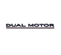 NURCIX Coche 3D Metal Emblema, para Tesla Model 3/Y/S/X Dual Motor calcomanía Decoración Insignia Trasera Maletero Trasero Pegatinas Accesorios,B