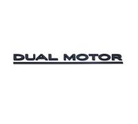NURCIX Coche 3D Metal Emblema, para Tesla Model 3/Y/S/X Dual Motor calcomanía Decoración Insignia Trasera Maletero Trasero Pegatinas Accesorios,A