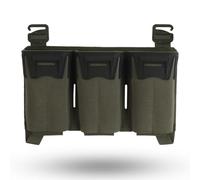 NURCIX Multi-Calibre Triple mag Bolsa - Tiene 5.56/7.62x39/PCC Mags, 0.19kg Ligero, MOLLE G-Hook & Tamaño Ajustable(GN)