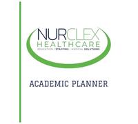 Nurclex Academic Planner: Plan For Success (NGN Powerbook: Mastering Disease and Disorders Fast with Nurclex Healthcare Institute)