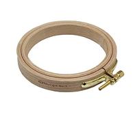 Nurge Anillo de bordado de madera para punto de cruz, 100 mm x 16 mm, #1
