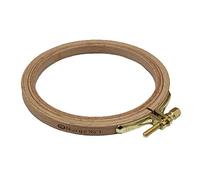Nurge Anillo de bordado de madera para punto de cruz, 100 mm x 8 mm, #1