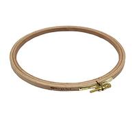 Nurge Anillo de bordado de madera para punto de cruz, 190 mm x 8 mm, #4