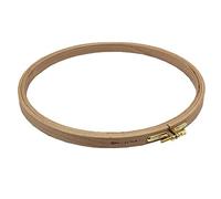 Nurge Anillo de bordado de madera para punto de cruz, 250 mm x 16 mm, #6