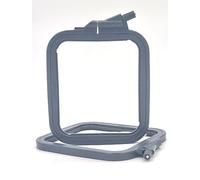 Nurge Aro de bordado cuadrado de plástico antracita, aros de punto de cruz, aro de aguja de perforación (n.º 1 (XS)