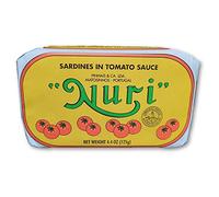 NURI Sardinas portuguesas en salsa de tomate, paquete de 2 (latas de 4.4 onzas)