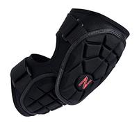 NURIBASE Codera para bateadores de béisbol para jóvenes, adultos, coderas de lacrosse para jóvenes, adultos, coderas para lacrosse, béisbol y sóftbol, color negro juvenil
