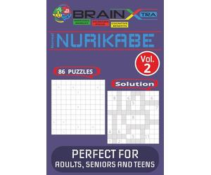 Nurikabe Normal 16 X 16 Puzzle Book Fun and Challenging Japanese Logic Puzzles in Large Print with Solutions Vol.2: Fun and Addicting Logic Puzzles: Fun and Addicting Logic Puzzles