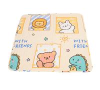 Nurnesy Alfombrilla de Algodón Absorbente para Mascotas, Alfombrilla de Alimentación para Perros, Almohadilla Portátil para Orinar para Mascotas con Alfombrilla para el Suelo del Gato,