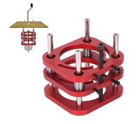 Nurnesy Base de Enrutador, Aleación de Aluminio, Acero Inoxidable, Sujeción de 4 Mandíbulas, Base de de Elevación de Mesa de Enrutador de Sujeción Firme de Agarre Fuerte,