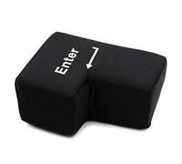 Nurnesy Big Enter Key Enter Button Throw Pillow Divertida Oficina Almohada para Dormir Computadora Portátil Escritorio de Regazo para Computadora Portátil Gadgets de Escritorio