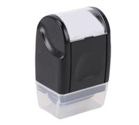 Nurnesy ID Sello de Roller de Ink Protector - Herramienta de Protección de Robo de Identidad Negra Pequeña con 3 Recargas Reemplazables