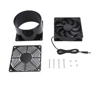 Nurnesy Kit de Ventilador de Escape Redondo con Energía Solar: Ventilador de Ventilación Solar ABS para Cocina, Casa de Mascotas, Gallinero y Invernadero