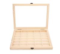 Nurnesy Minimalista Minimalista Casete de Cassette de Película de Madera Maciza - 30 Tragamonedas Caja de Almacenamiento a Prueba de Polvo para 135 Casetes de Película