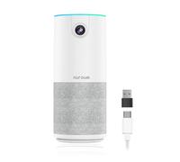 Nuroum C10 - Webcam con micrófono y Altavoz, 1080P Full HD Todo en uno con Gran Angular de 90°, cámara de vídeo portátil con reducción de Ruido AI, USB Plug &Play PC Webcam para Windows/Mac