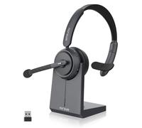 Nuroum HP31S(3rd Gen)Auriculares Bluetooth Inalámbricos con Micrófono para PC,USB Dongle/Base de Carga/V5.4/45H Duración/Modo Silencio,Cascos con AI Micrófono Cancelación para CallCenter/Teams/Oficina