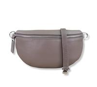 NURPELLE - Riñonera de Piel auténtica para Mujer - Elegante riñonera con cinturón Ancho extraíble/Ajustable - Bolso Cruzado para Mujer - Bolso Bandolera, Bolso versátil para el día a