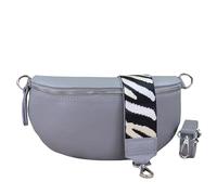 NURPELLE - Riñonera de Piel auténtica para Mujer - Elegante riñonera con cinturón Ancho extraíble/Ajustable - Bolso Cruzado para Mujer - Bolso Bandolera, Bolso versátil para el día a