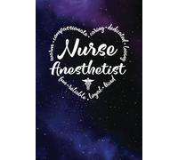 Nurse Anesthetist Gifts - a Blank Lined Journal with Heart Words, Great for Showing Your Appreciation: Purple and Blue Universe design