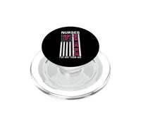 Nurse Back The Blue I've Got Your Six American Flag PopSockets PopGrip para MagSafe