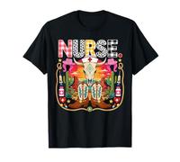 Nurse Cowgirl Western Boots Cactus Medical Stethoscope Camiseta