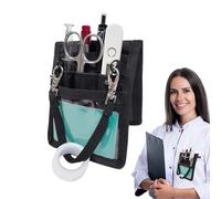 Nurse Fanny Pack, Medical Utility Belt, Stethoscope Tool Bag, Multi-Compartment Storage, Built-in Tape Holder, Adjustable Waist Fit, For Hospital, Clinic, ER or Home Health Use