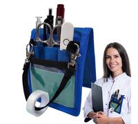 Nurse Fanny Pack, Nursing Utility Belt, Multi-Compartment Waist Bag With Tape Holder And Tool Pockets, For Stethoscope Medical Gear Organization, 4.53x10.24 InBlack, 1 Piece,