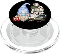 Nurse GNOME For Best Dad Nursing Doctor Funny Fathers Day PopSockets PopGrip para MagSafe
