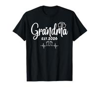 Nurse Grandma EST. 2026 Funny Time Grandmom Nana Women Camiseta