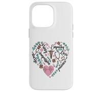 Nurse Heart Pattern For Women with Cute Nurse Leopard Print Carcasa para iPhone 14 Pro MAX