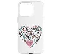 Nurse Heart Pattern For Women with Cute Nurse Leopard Print Carcasa para iPhone 15 Pro MAX