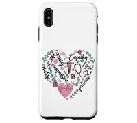 Nurse Heart Pattern For Women with Cute Nurse Leopard Print Carcasa para iPhone XS MAX