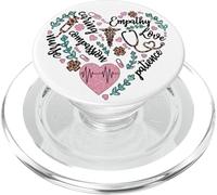 Nurse Heart Pattern For Women with Cute Nurse Leopard Print PopSockets PopGrip para MagSafe