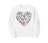 Nurse Heart Pattern For Women with Cute Nurse Leopard Print Sudadera