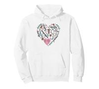 Nurse Heart Pattern For Women with Cute Nurse Leopard Print Sudadera con Capucha