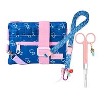 Nurse is Love Regalos Enfermera Original Y TCAE Set (3uds).| Riñonera + Lanyard Ideal para Enfermera + Tijeras Enfermeria Mayo PINK con Mosqueton + Estuche de Presentacion | Accesorios
