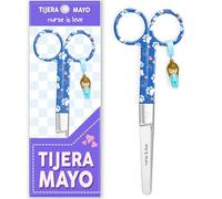 Nurse is Love Tijeras Enfermería Mayo - Tijeras Enfermera Punta Roma | Ideal para Porta tijeras, Punta Redonda Profesional, Primeros Auxilios