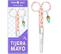 Nurse is Love Tijeras Enfermería Mayo - Tijeras Enfermera Punta Roma | Ideal para Porta tijeras, Punta Redonda Profesional, Primeros Auxilios