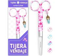 Nurse is Love Tijeras Enfermería Mayo - Tijeras Enfermera Punta Roma | Ideal para Porta tijeras, Punta Redonda Profesional, Primeros Auxilios