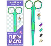 Nurse is Love Tijeras Enfermería Mayo - Tijeras Enfermera Punta Roma | Ideal para Porta tijeras, Punta Redonda Profesional, Primeros Auxilios