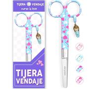 Nurse is Love Tijeras Enfermería Mayo - Tijeras Enfermera Punta Roma | Ideal para Porta tijeras, Punta Redonda Profesional, Primeros Auxilios