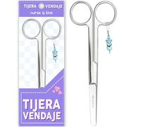 Nurse is Love Tijeras Enfermería Mayo - Tijeras Enfermera Punta Roma | Ideal para Porta tijeras, Punta Redonda Profesional, Primeros Auxilios