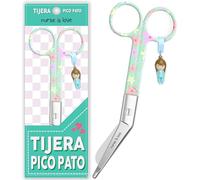 Nurse is Love Tijeras Enfermeria Punta Roma - Tijeras Pico de Pato Enfermeria | Ideal para Porta tijeras, Punta Redonda Profesional, Primeros Auxilios