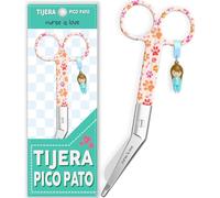 Nurse is Love Tijeras Enfermeria Punta Roma - Tijeras Pico de Pato Enfermeria | Ideal para Porta tijeras, Punta Redonda Profesional, Primeros Auxilios