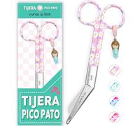 Nurse is Love Tijeras Enfermeria Punta Roma - Tijeras Pico de Pato Enfermeria | Ideal para Porta tijeras, Punta Redonda Profesional, Primeros Auxilios