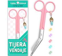 Nurse is Love Tijeras Mayo Punta Roma - Tijeras de Primeros Auxilios para Vendajes | Kit Primeros Auxilios | Acero Inoxidable | Diseño Exclusivo con Charm P